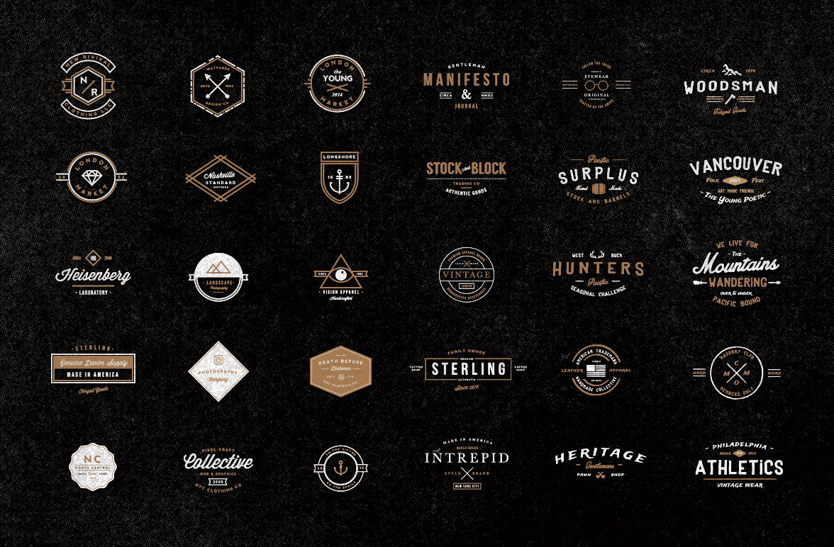 $10 Off - Vintage Logo Bundle, a Branding & Logo Template by Hustle ...