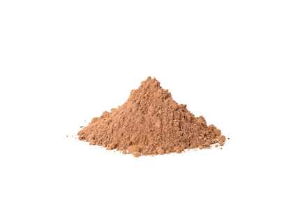 Pile of cocoa powder isolated on white background, a Food & Drink Photo by AtlasStudio
