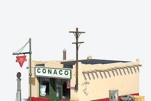 Retro Gas Station