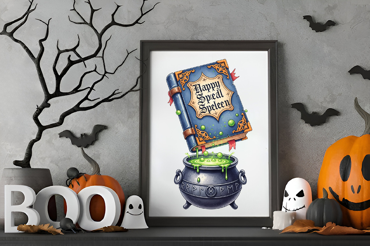 Halloween Books Sublimation, an Illustration by RobertsArt (Photo 3 of 7)