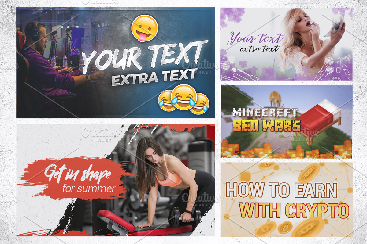 YouTube Thumbnails Pack V2, a Social Media Template by DevilVision Store (Photo 3 of 3)