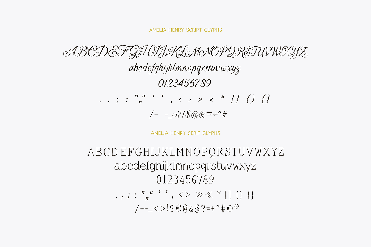 Amelia Henry | Signature Font Duo, a Script Font by gafaroff studio (Photo 6 of 6)
