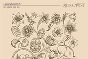 Hello Spring(Vintage Set), a Seasonal Illustration by Collection by VY (Thumbnail 7 of 13)