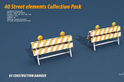 40 Street elements Collection Pack, an Architecture 3D Model by multimedia4ds (Thumbnail 6 of 70)