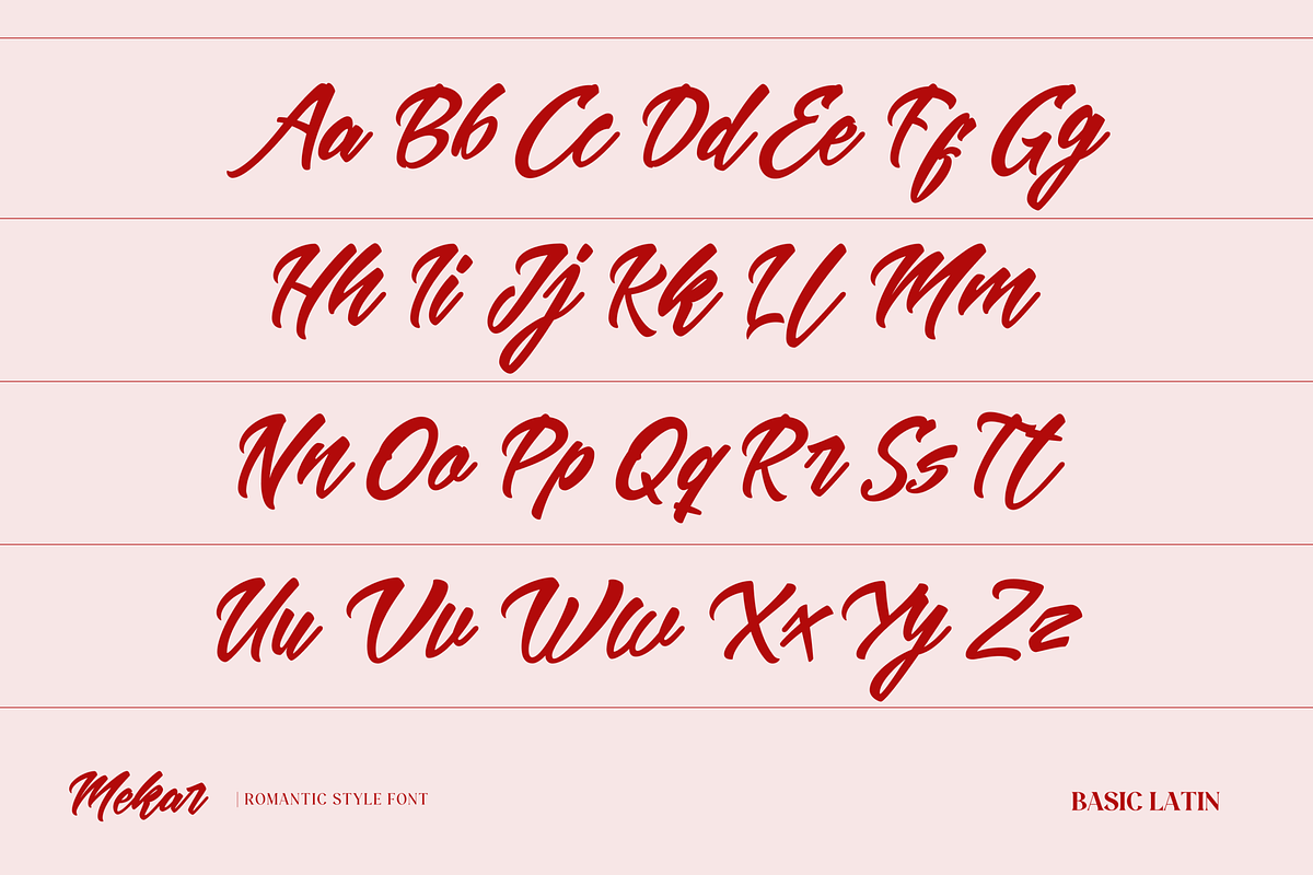 Mekar - Logotype, a Script Font by ShowUp! Studio (Photo 12 of 13)