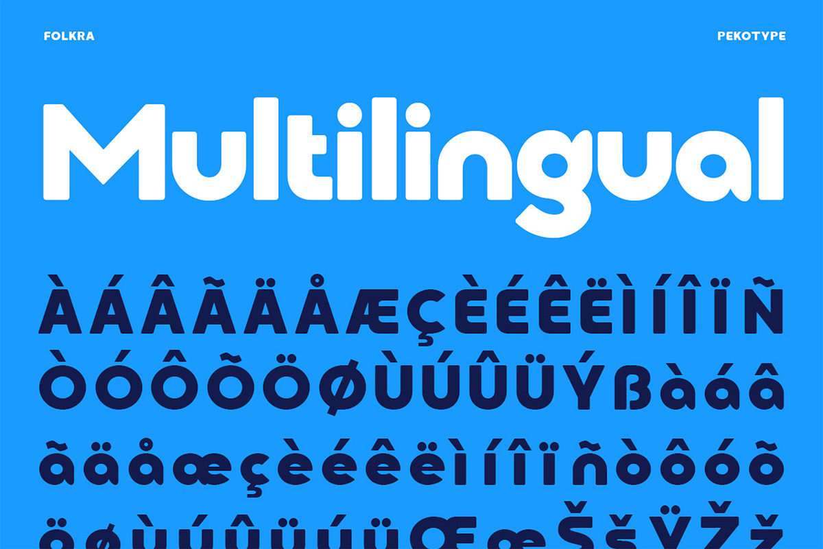 Folkra - Geometric Logo Font, a Sans Serif Font by Pekotype (Photo 5 of 15)
