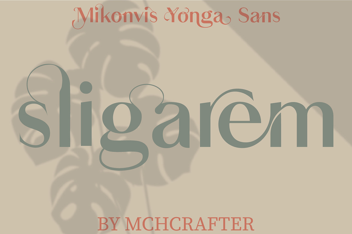 Mikonvis Yonga Sans Serif Typeface, a Sans Serif Font by MchCrafter (Photo 6 of 14)