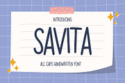 Savita - Handwritten Font, a Handwritten Font by ariodsgn (Thumbnail 1 of 7)