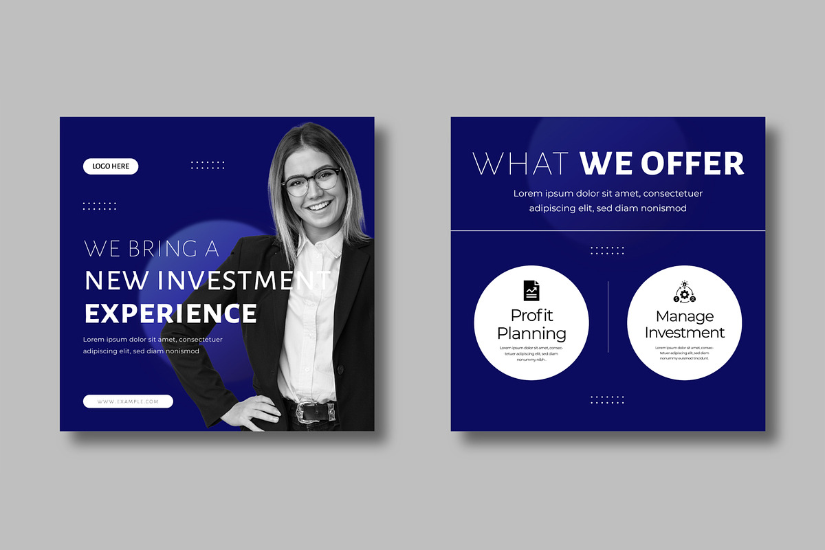 Modern Finance Social Media Post, a Social Media Template by MightyDesign (Photo 3 of 8)
