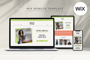 Retro Wix Website Template