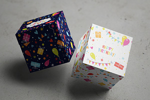 Square Box / Package Mock-Up