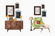 Watercolor Fall Essentials Clipart, an Illustration by MiracleArtAndDesign (Thumbnail 5 of 5)