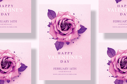Valentine's Day Invitations, a Poster Template by Rome B Creation