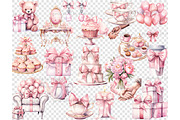 Mothers Day Clipart Bundle, a Seasonal Illustration by GlamArtZhanna (Thumbnail 5 of 6)