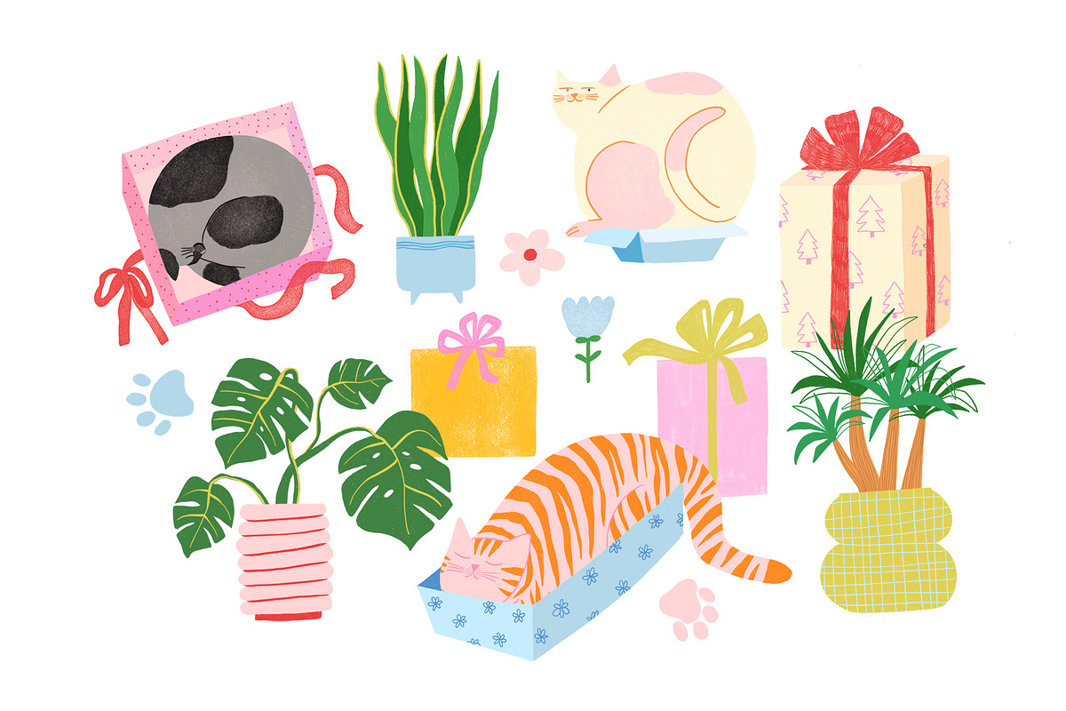 Cats Fan Club, an Animal Illustration by Annakniaz (Photo 9 of 14)