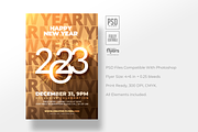 Gold New Year Flyer Template, a Flyer Template by Rome B Creation (Thumbnail 2 of 2)
