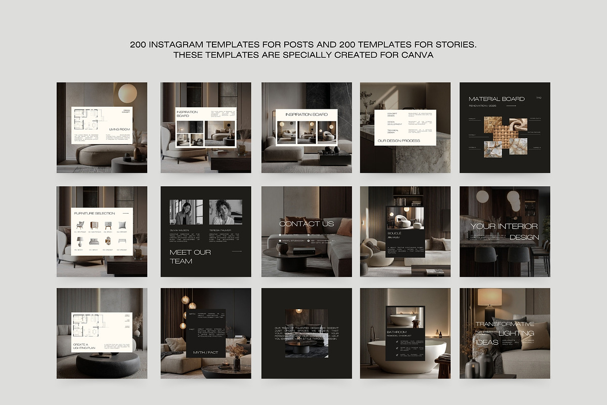 Interior Design Instagram Bundle III, a Social Media Template by Instprofi | Studio Estimo (Photo 17 of 49)