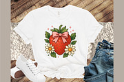 Strawberry Flower Pink Coquette Bow, an Illustration by Sublimation Artist (Thumbnail 5 of 9)
