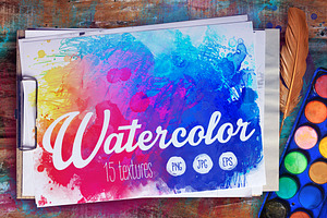 Watercolors: 15 Textures