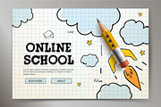 Online School Web Banners, an Education Illustration by PREMIUMVECTOR (Thumbnail 2 of 6)