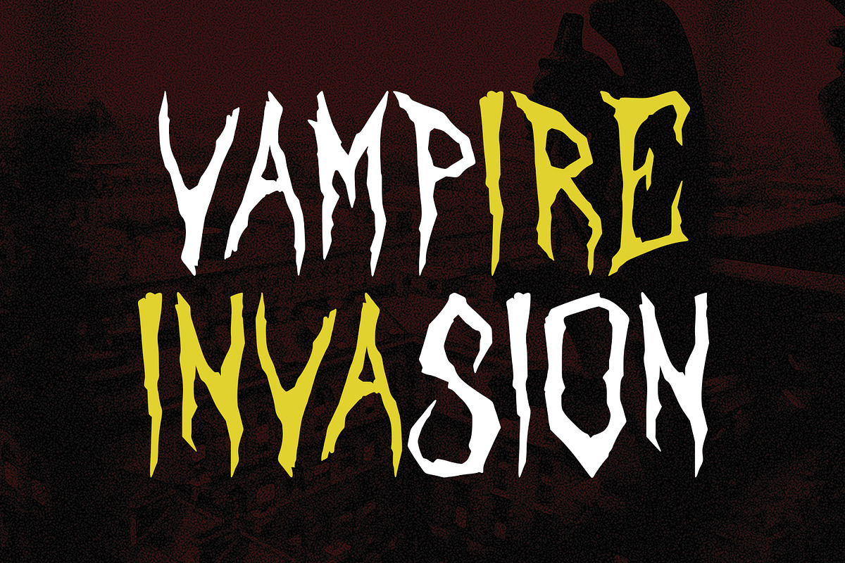 Theallezt Horror Scary Display Font, a Handwritten Font by Maulana Creative (Photo 5 of 7)