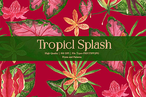 Tropical Splash Pattern