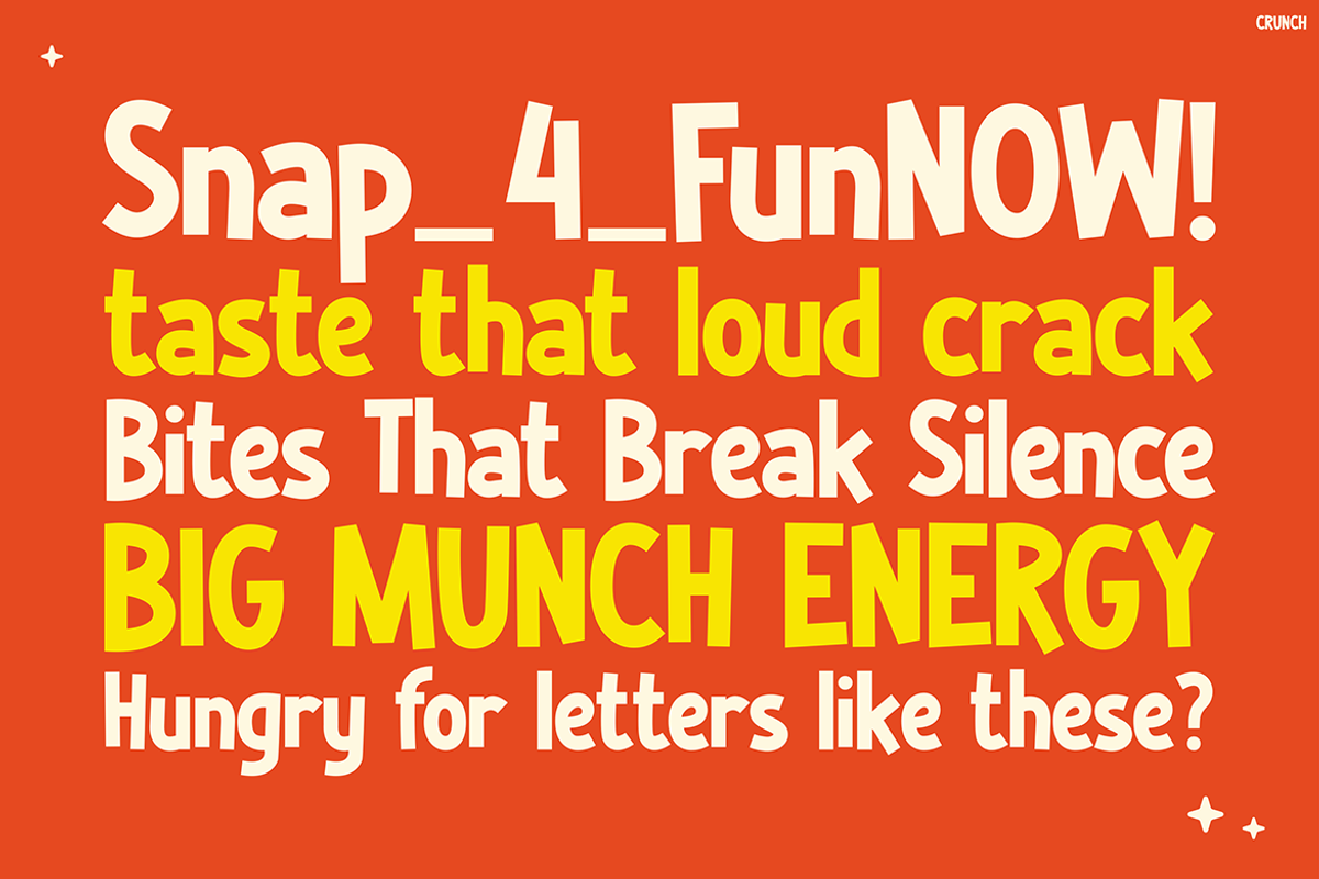CRUNCH, a Sans Serif Font by Pinisi ART (Photo 10 of 10)