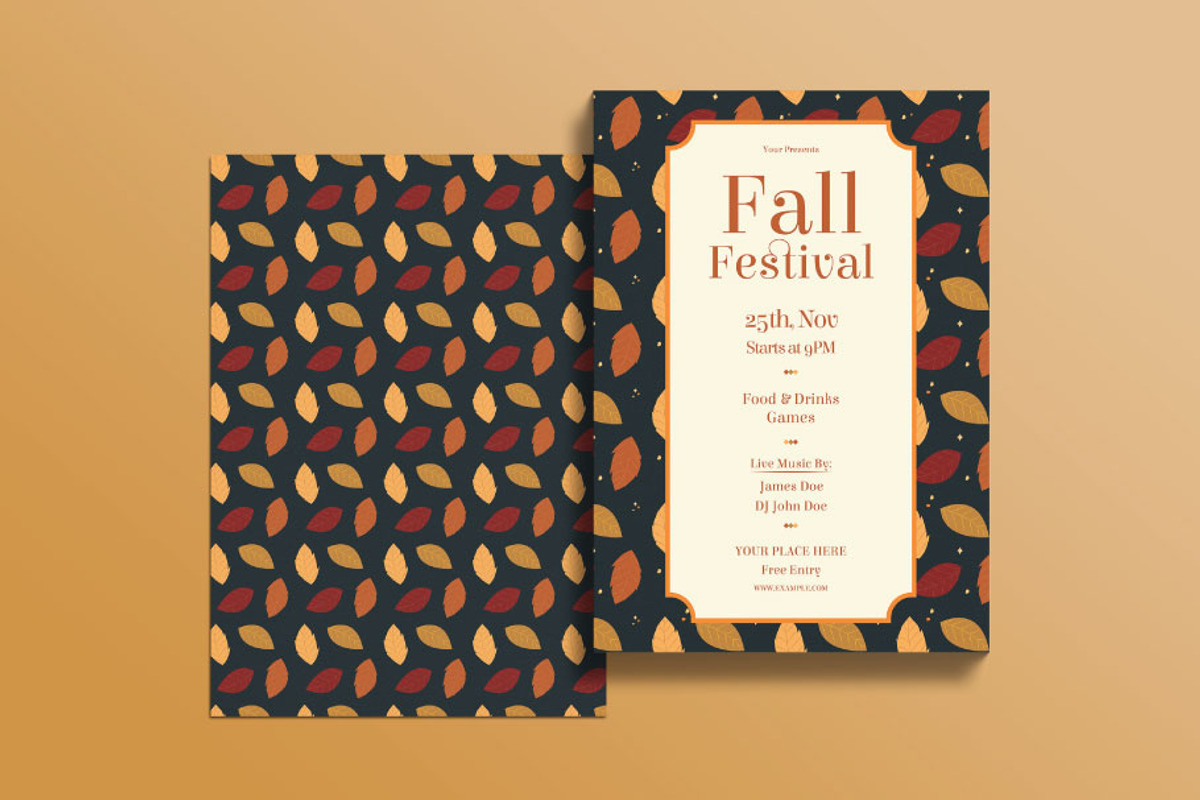 Fall Festival Flyer, a Flyer Template by FaraHelal (Photo 3 of 3)