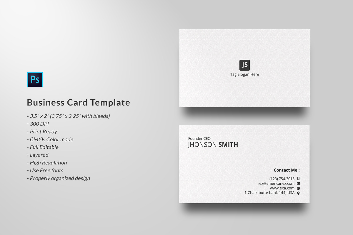 Business Card Template, a Business Card Template by Helal Shop (Photo 1 of 12)