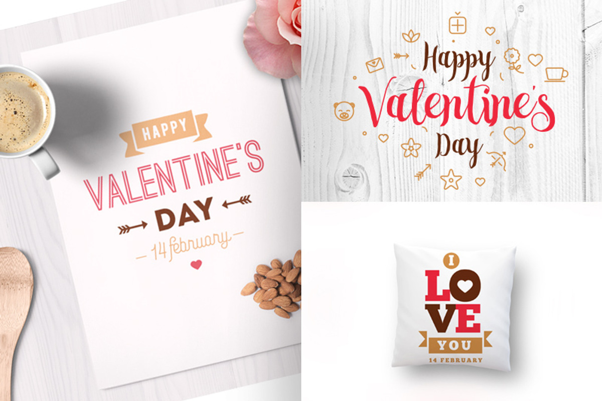Valentine's day typography, a Background Graphic by pa3x (Photo 4 of 5)