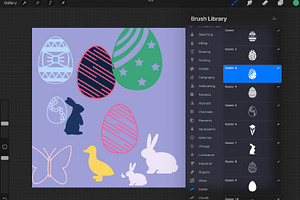 Easter Procreate Stamp Brushes