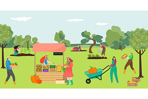 Group of people farmer together