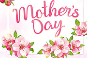 SET / 4 / Designs for Mother's Day, a Decorative Illustration by Nadin_Lebedeva (Thumbnail 7 of 7)