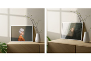 Photo Frame Mockups, a Print Template by simuradi (Thumbnail 3 of 11)