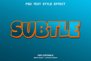 PSD 5 Top Text Effect Editable