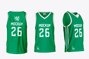 Basketball Jersey Mockup, a Product Mockup by OneVectorStock (Thumbnail 1 of 3)