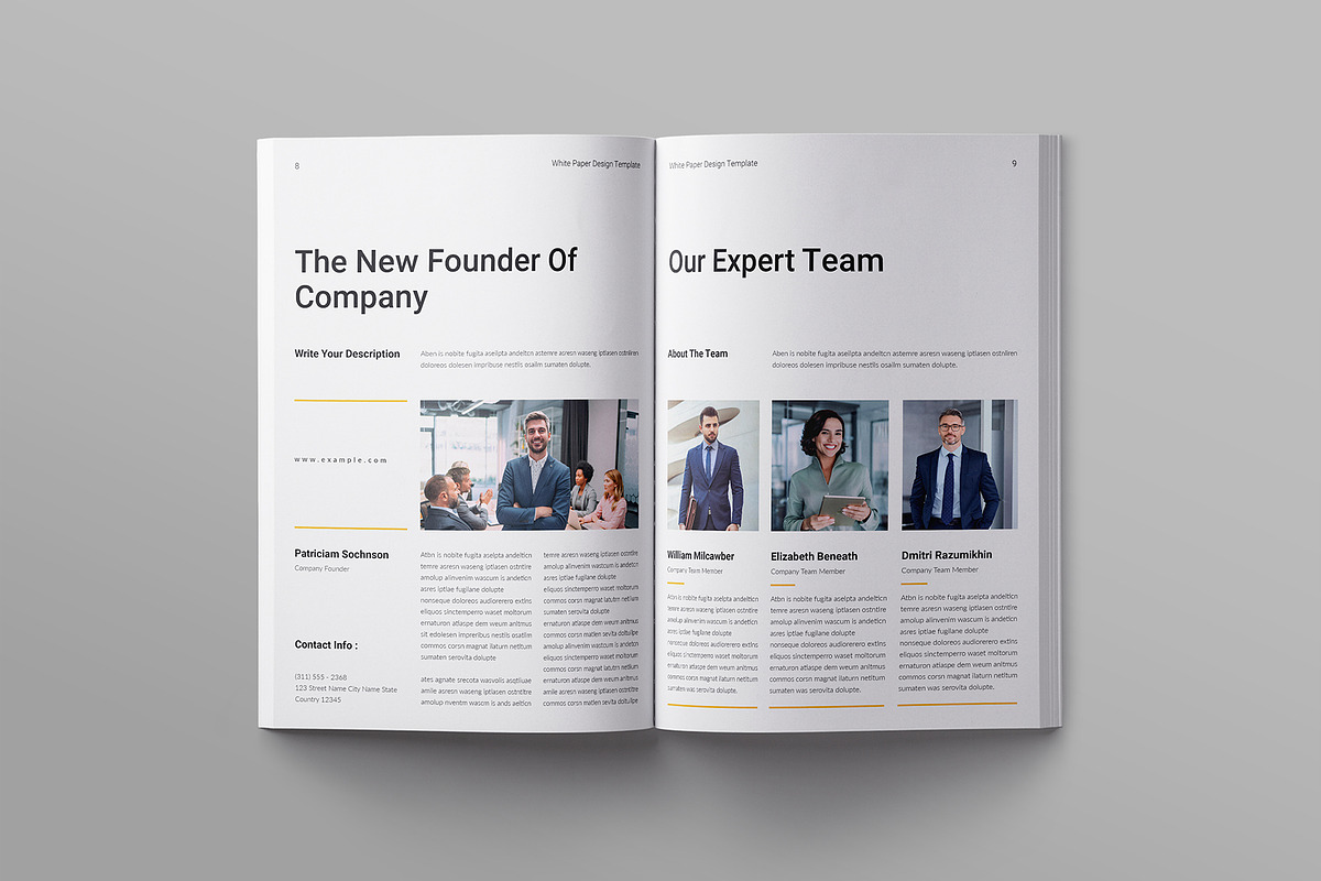Business White Paper Template, a Brochure Template by ElvinPrint (Photo 4 of 8)