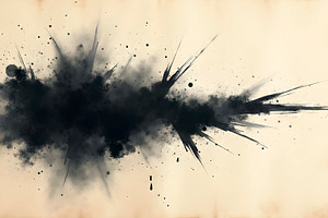 Black Ink on Textured Parchment Back, a Photo by LOGOCREATIVE