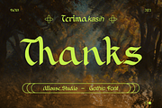 Xwisth Font, a Blackletter Font by Allouse Studio (Thumbnail 11 of 11)