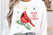 Christmas Cardinal Minimalist PNG, an Illustration by SinaCreation (Thumbnail 4 of 7)