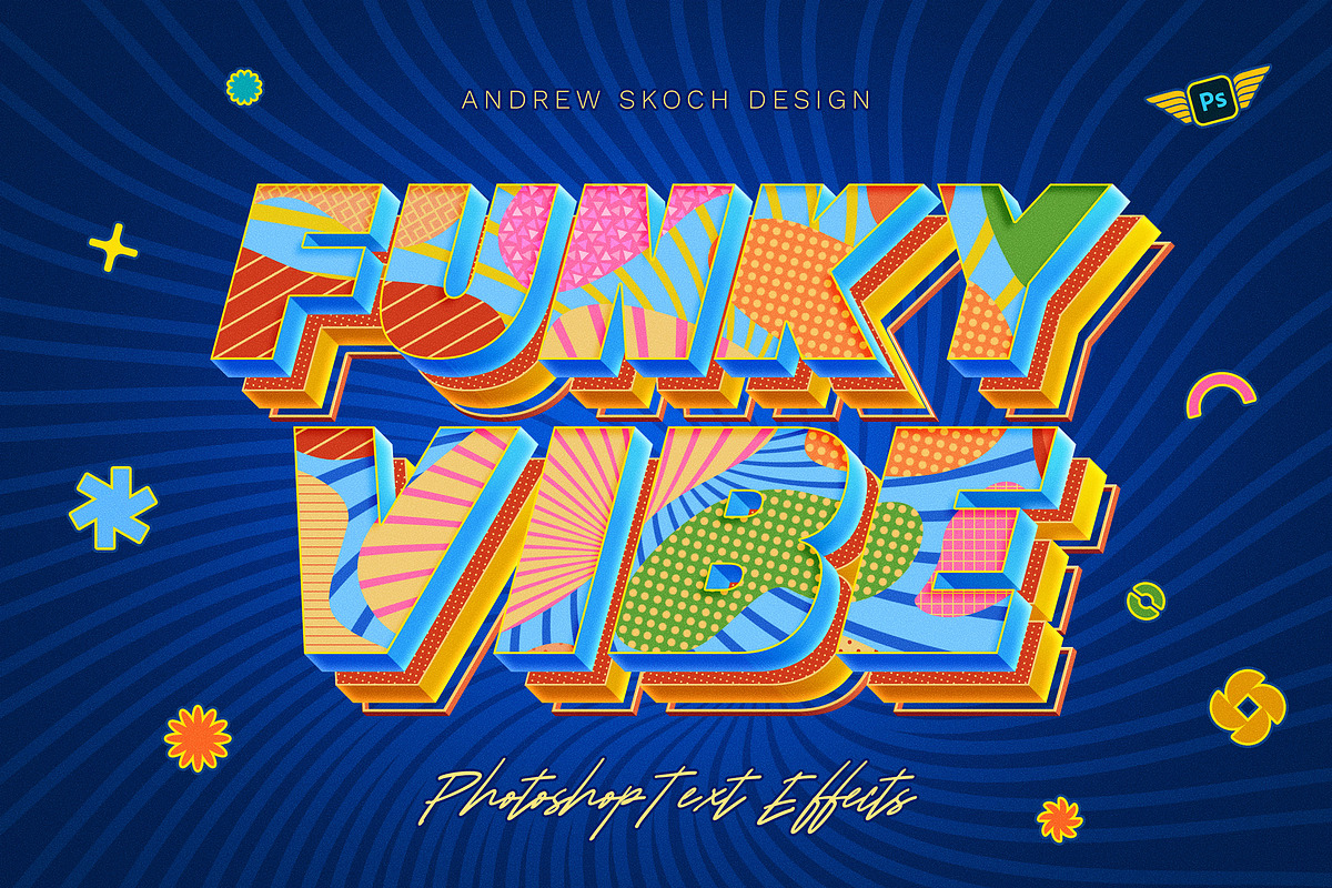Sliced 3D Text Effects – 6 PSD, a Layer Style Add-On by Andrew Skoch Design (Photo 4 of 9)
