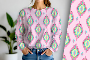 Diamonds in Pastels Seamless Repeat, a Pattern Graphic by Sharon Schwalbe