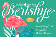 Berishye Elegant Script Font, a Script Font by timelesstype.co (Thumbnail 1 of 20)