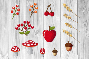 Fall & Autumn Elements Layer SVG