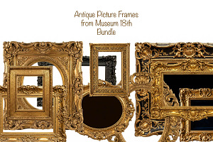 Picture Frames from Museum 18th, an Object Graphic by VetalStock