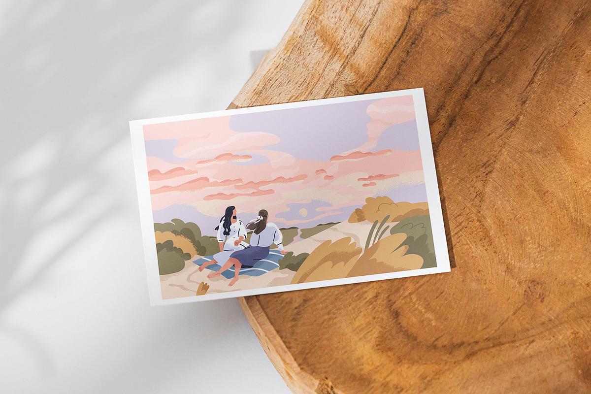 People looking at sky in nature set, a Person Illustration by Good Studio (Photo 13 of 13)