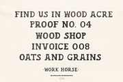 Work Horse – Vintage Wood Serif Font, a Slab Serif Font by Madeline ODonoghue Design (Thumbnail 2 of 5)