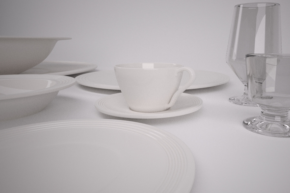 Contemporary Dinnerware, an Object 3D Model by kjpargeterimages (Photo 2 of 7)