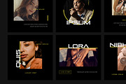 Futuristic Instagram Post Templates, a Social Media Template by Filip Studio (Thumbnail 1 of 2)