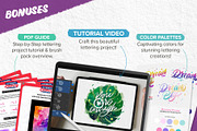 Watercolor Lettering Brush Toolbox, a Brush Add-On by Nico-Ng (Thumbnail 13 of 16)